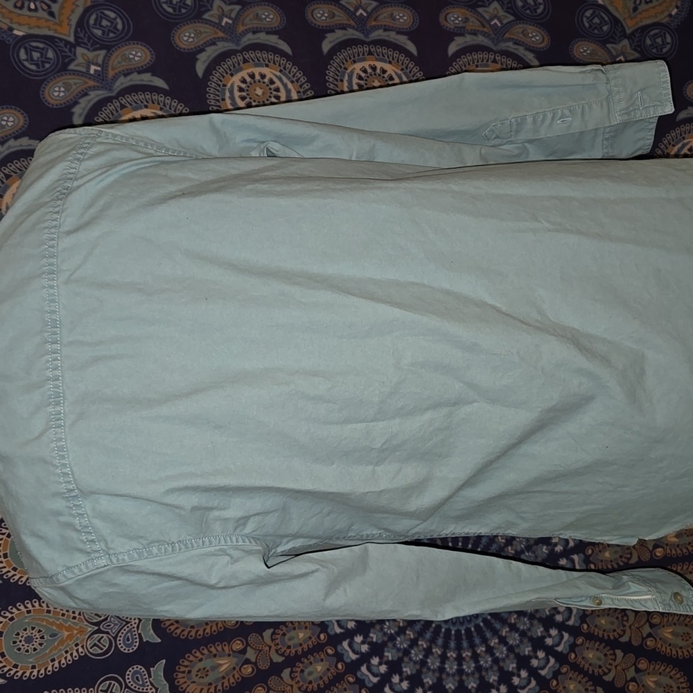 L.L. Bean Button Down Denim Shirt Sz Small - Picture 4 of 7